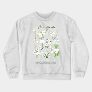 moon garden watercolor Crewneck Sweatshirt